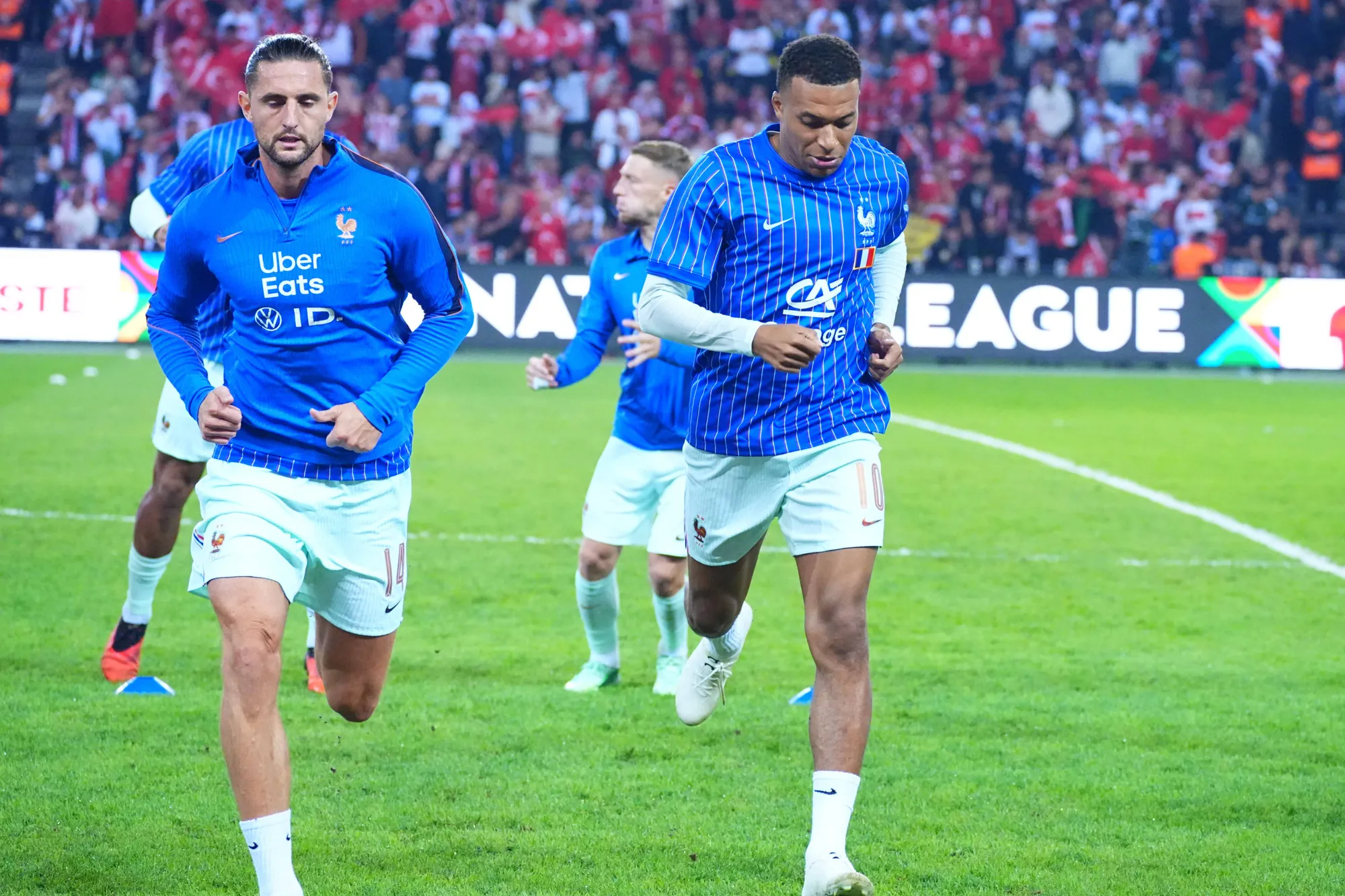 Kylian Mbappe podczas meczu reprezentacji Francji