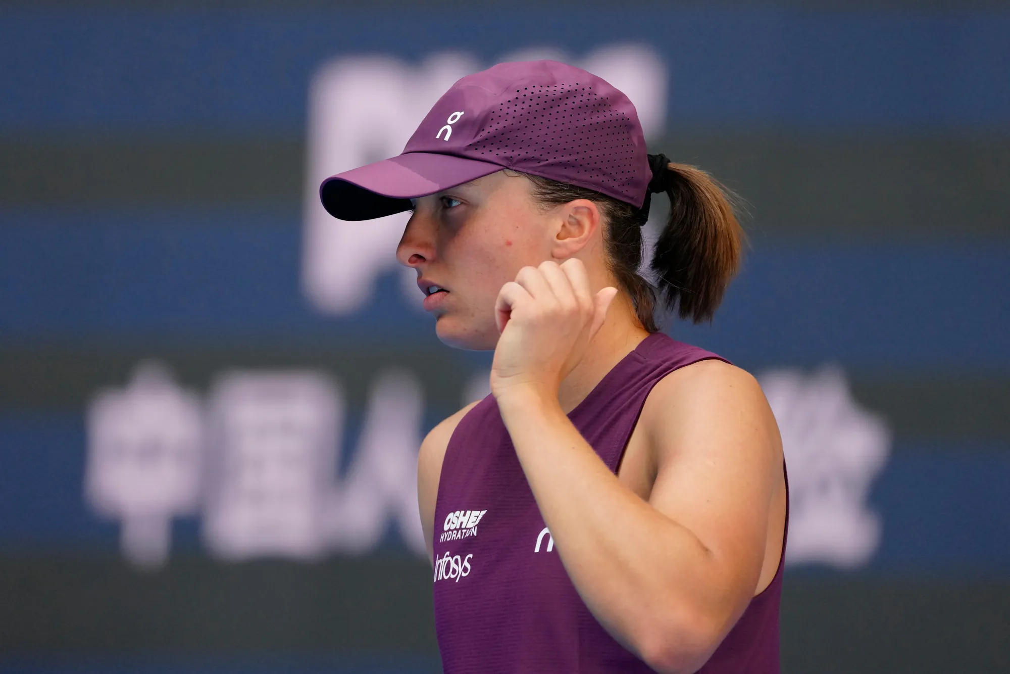 Iga Świątek podczas turnieju WTA 1000 w Pekinie