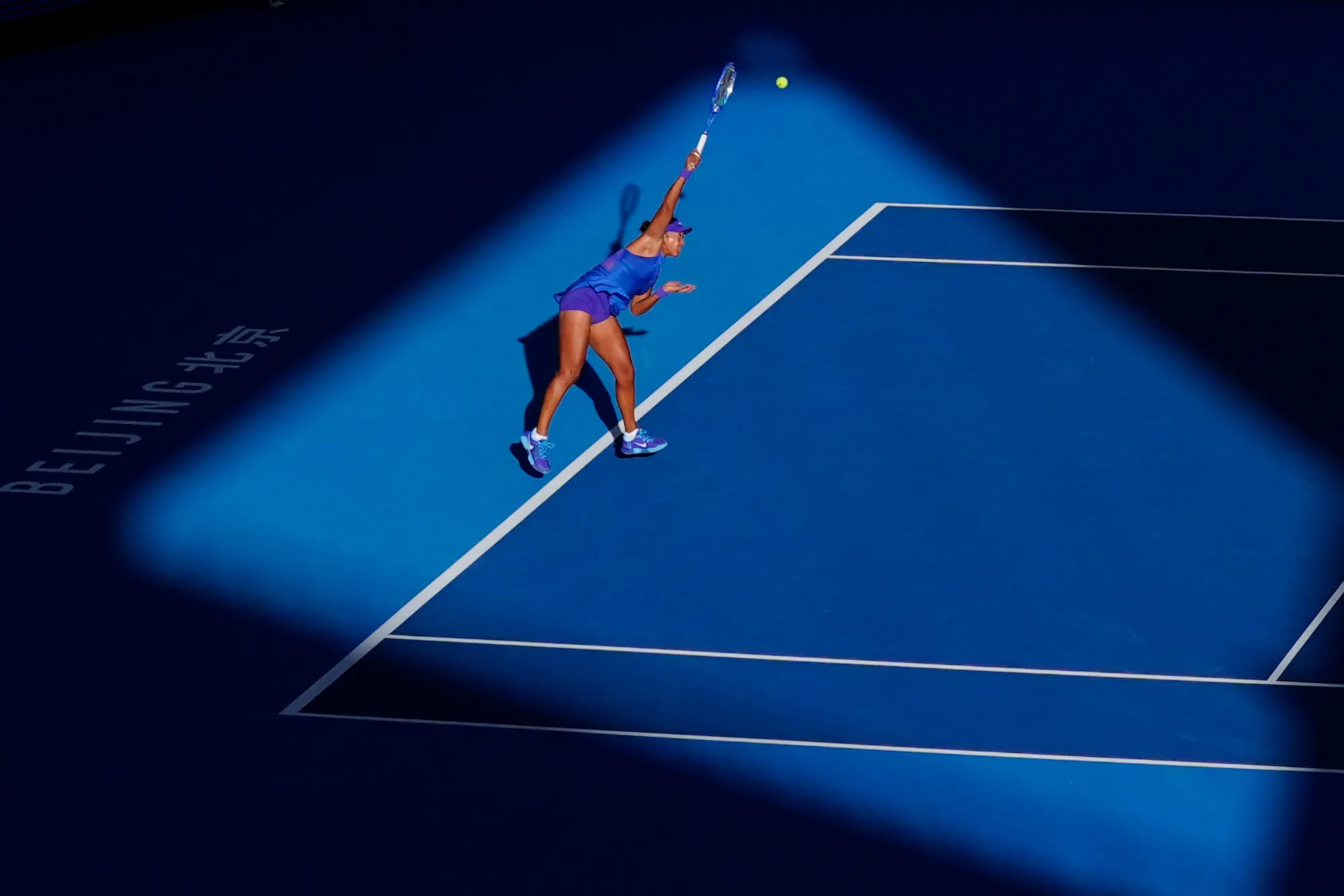 Naomi Osaka na korcie w Chinach